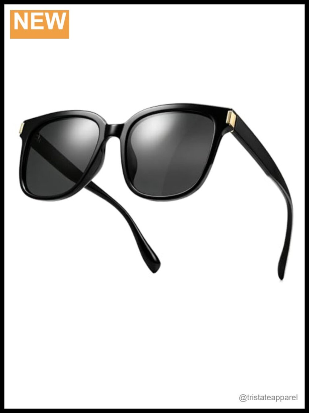 Oversized Square Polarized Sunglasses UV400 Retro Trendy Full Coverage